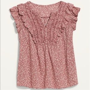 Old Navy Ruffled Trim Short Sleeve Top - 3x